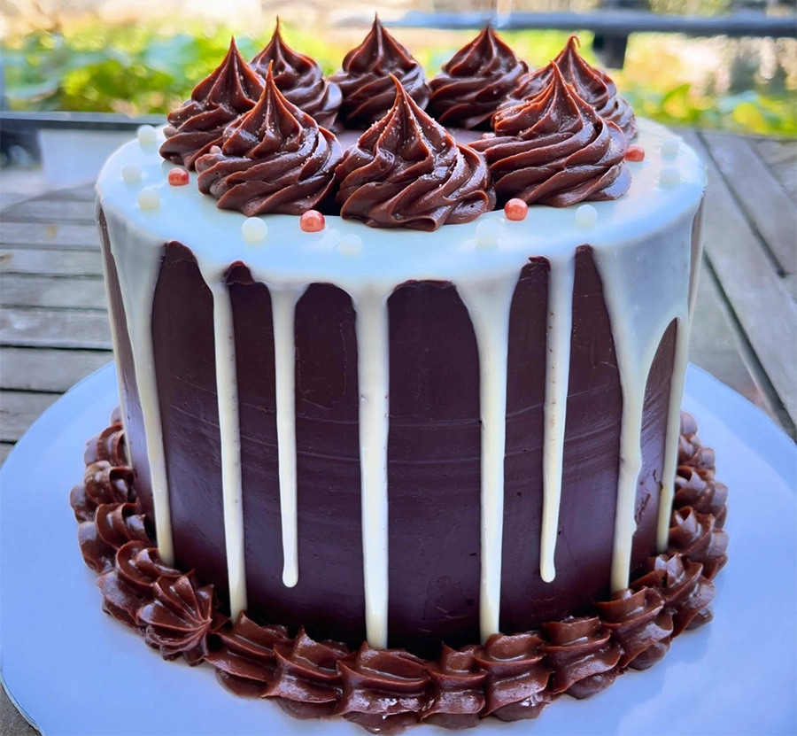 Dripping Cake Blanco